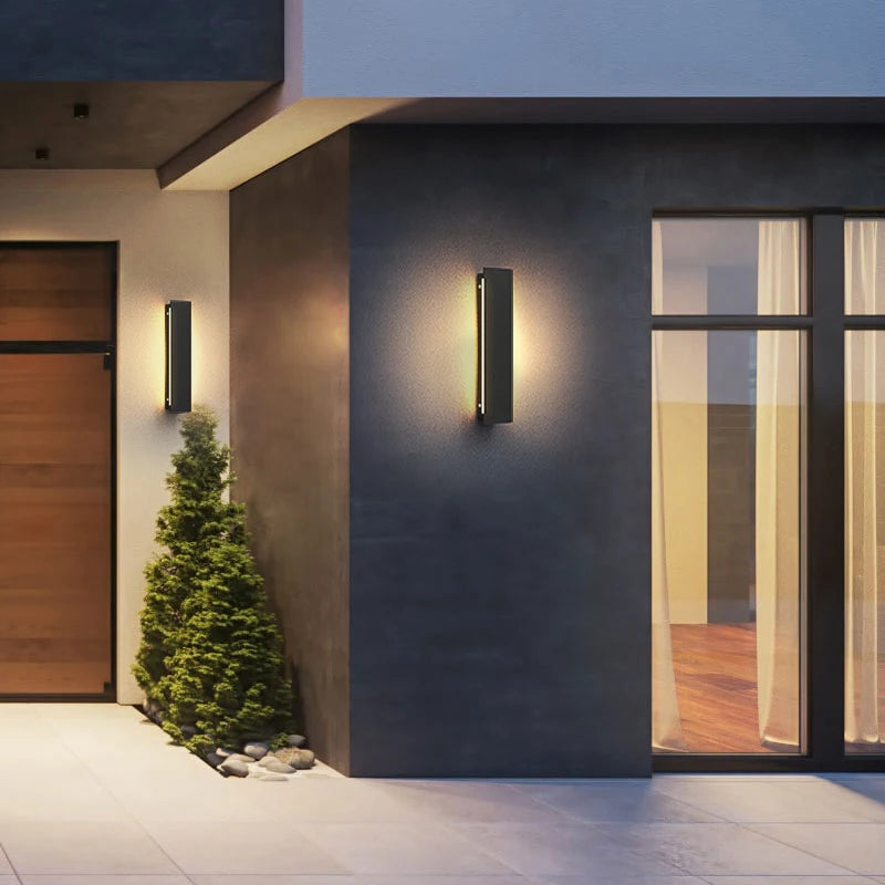 Utomhus Vägglampa LED Vattentät Modern Lampa för Fasad, Trädgård och Balkong