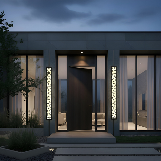 Utomhus Vägglampa Lång LED Vattentät Modern Lampa för Villa och Trädgård