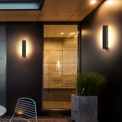 Utomhus Vägglampa LED Vattentät Modern Lampa för Fasad, Trädgård och Balkong