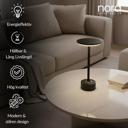 Trådlös Bordslampa med Touchkontroll och Justerbar Färgtemperatur