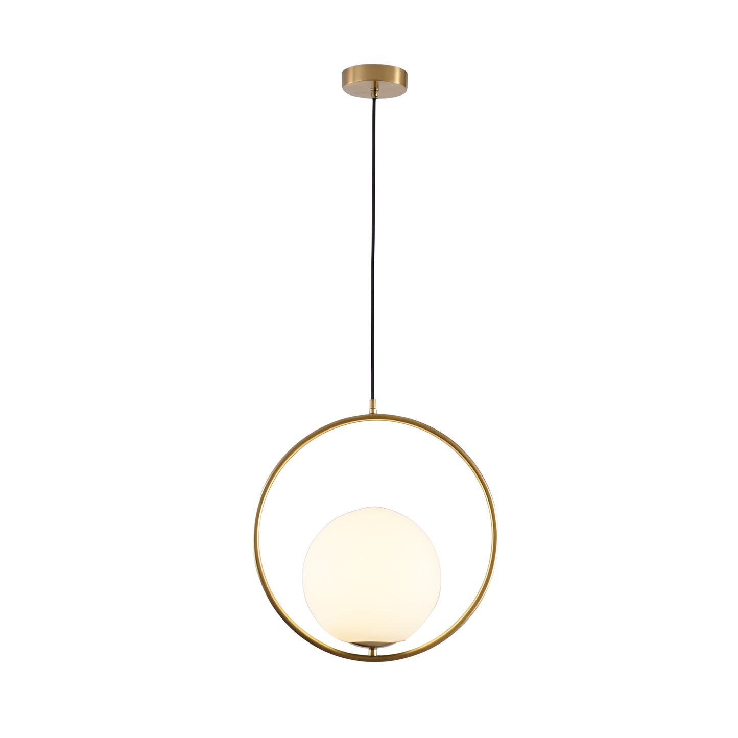 Pendellampa Glasglob LED Hängande Lampa i Metall för Vardagsrum, Sovrum och Kök