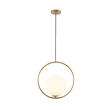 Pendellampa Glasglob LED Hängande Lampa i Metall för Vardagsrum, Sovrum och Kök