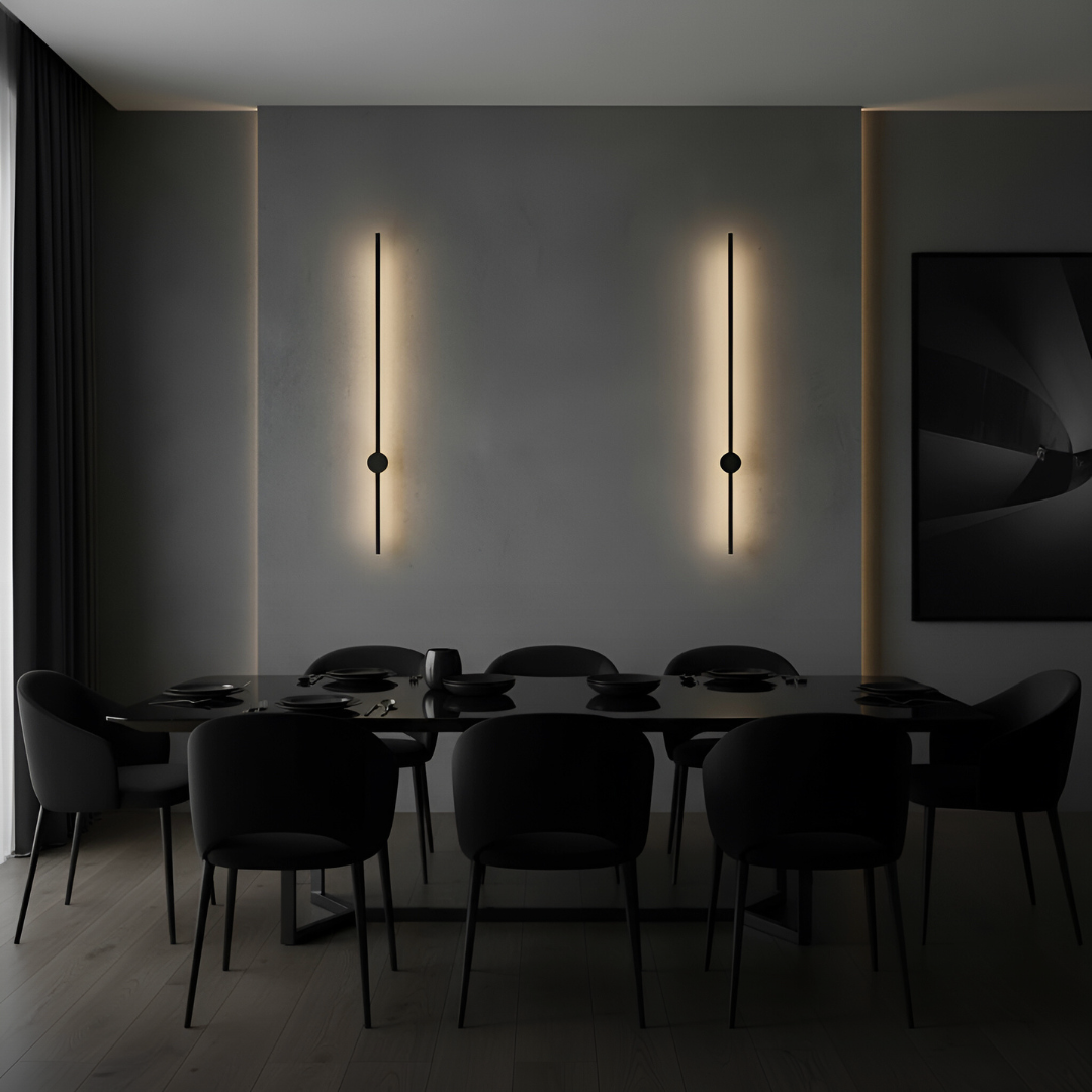 Vägglampa LED Lång Väggbelysning i Aluminium för Vardagsrum, Sovrum och Hall