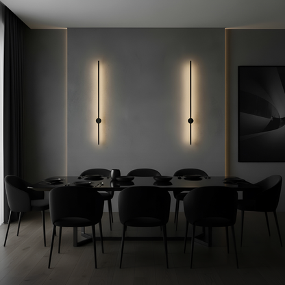 Vägglampa LED Lång Väggbelysning i Aluminium för Vardagsrum, Sovrum och Hall