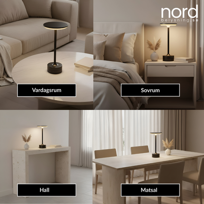 Trådlös Bordslampa med Touchkontroll och Justerbar Färgtemperatur