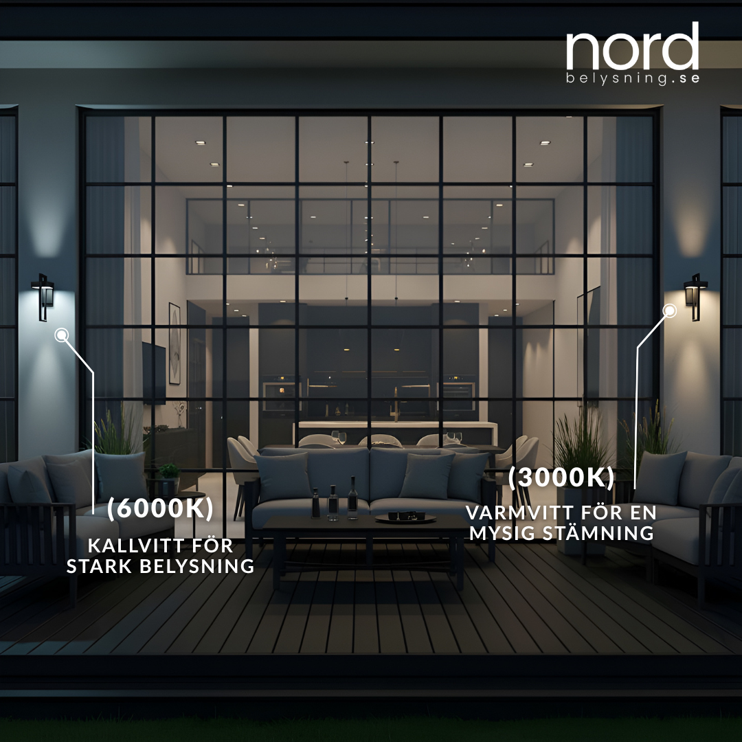 Utomhus Vägglampa LED Vattentät Svart Aluminiumlampa för Trädgård och Entré