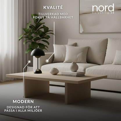 Trådlös Nordisk Svampformad Bordslampa med Touchkontroll och Justerbar Färgtemperatur