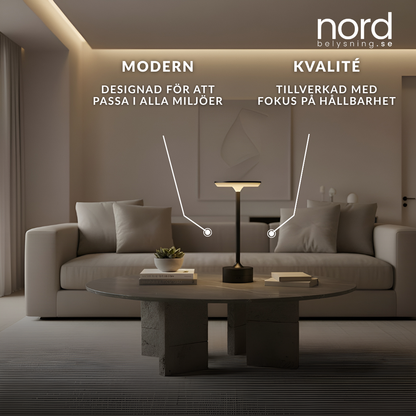 Trådlös Bordslampa med Touchkontroll och Justerbar Färgtemperatur